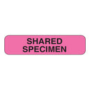 Shamrock "Shared Specimen" Pre-Printed Label, 1.25 x 0.313 Inch, 1/RL
