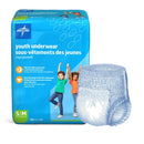 Medline Youth Underwear, Small, 15/BG