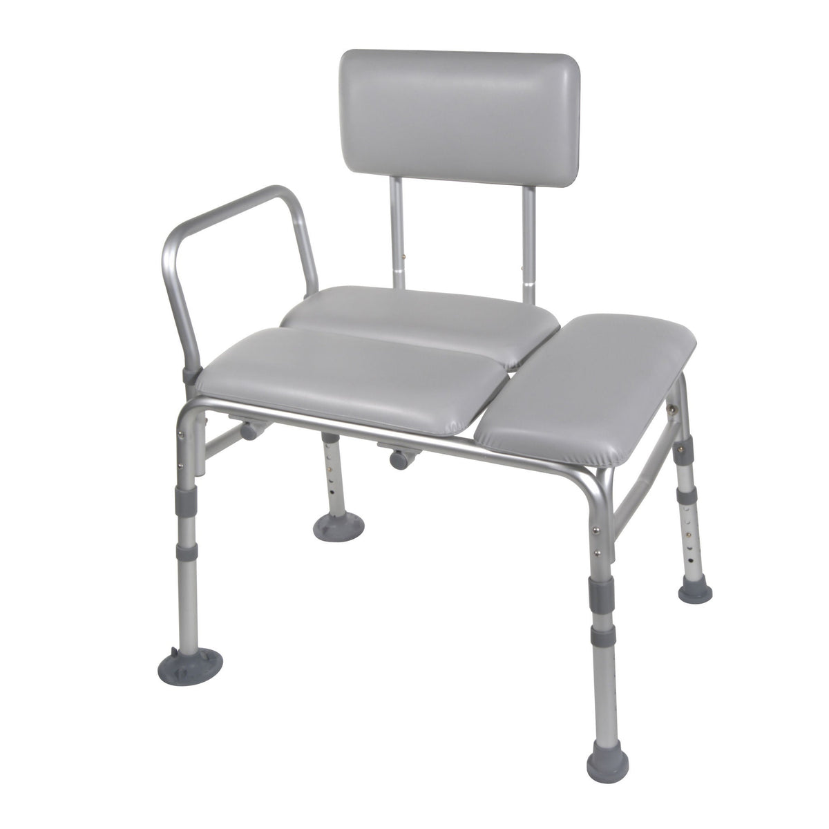 drive™ Aluminum Knocked Down Bath Transfer Bench, 17¾ – 21¾ Inch Seat Height, 1/EA