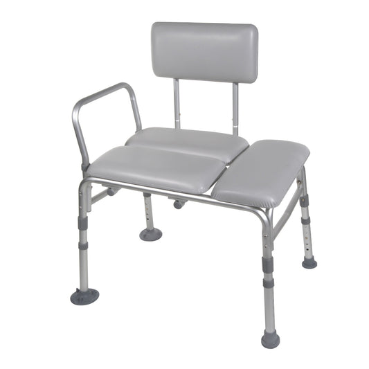 drive™ Aluminum Knocked Down Bath Transfer Bench, 17¾ – 21¾ Inch Seat Height, 1/EA