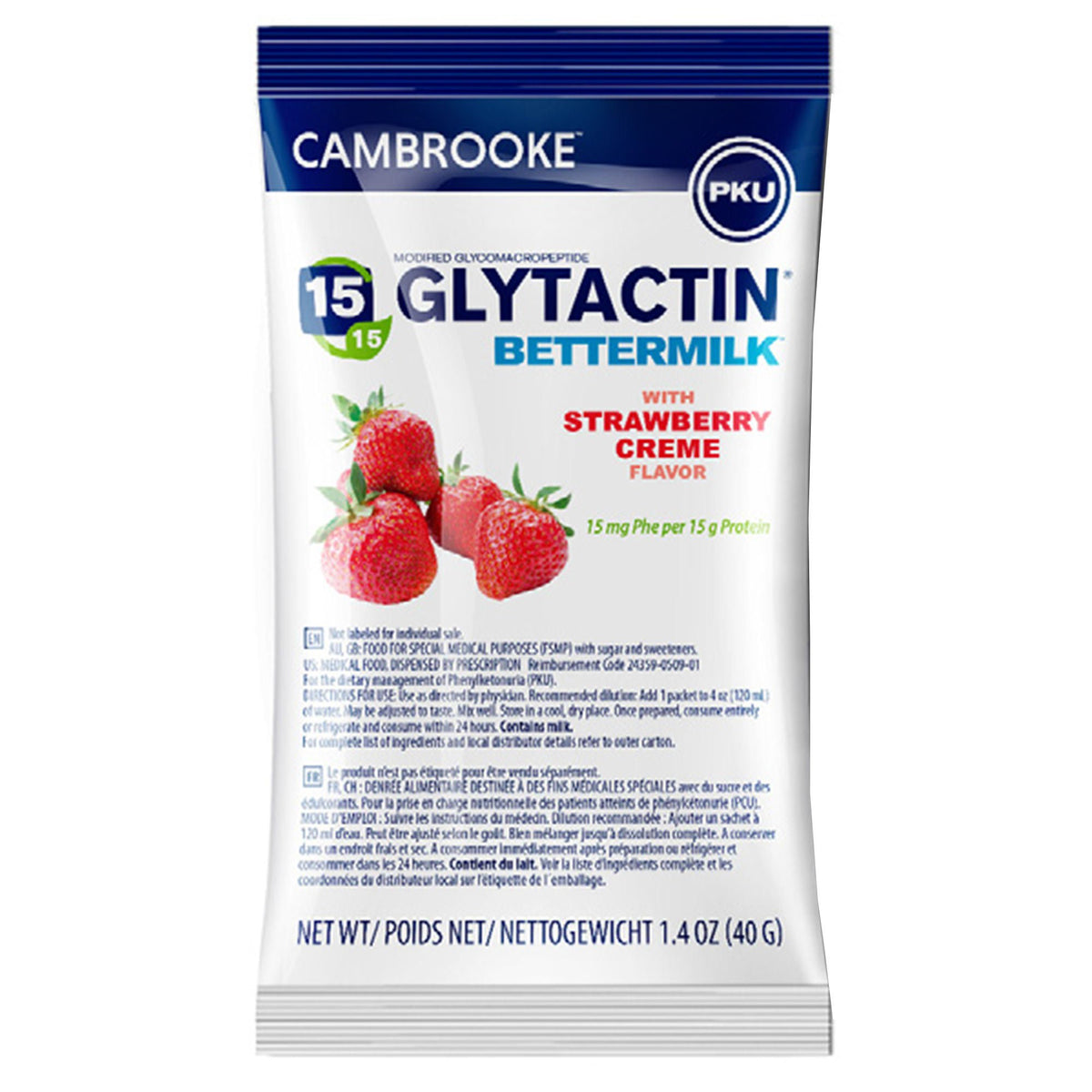 SUPPLEMENT, ORAL BETTERMILK 160CAL STRWBRY CRM 1.4OZ (30/CS), 30/CS