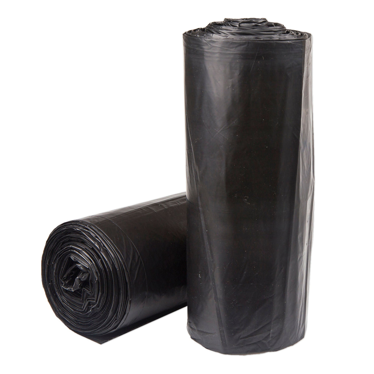 McKesson Extra Heavy Duty Plus Trash Can Liners, Black, 45-gallon Capacity, 150/CS