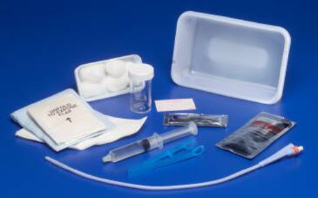 Cardinal Health Dover Urethral Catheter Trays Kit Catheterization Siliconepvp 18Fr 1Tray/Ea 20Ea/Cs -8887600784