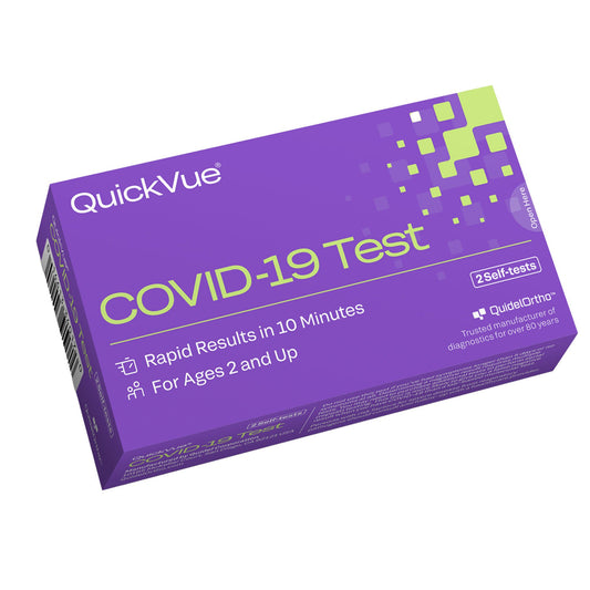 QuickVue® At-Home Over-the-Counter COVID-19 Test Kit, Two Tests, 2/KT