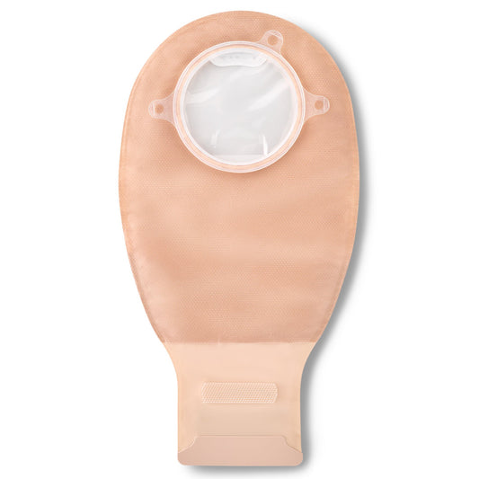 Natura® Two-Piece Opaque Ostomy Pouch, Pre-cut to Fit 57mm Stomas, 10/BX