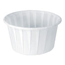 SOLO PAPER SOUFFLE CUP, WHITE, 4-OUNCE CAPACITY, SOLD AS 250/SLEEVE RJ 400-2050