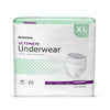 McKesson Ultimate Heavy Absorbency Incontinence Underwear, Extra Large, 56/CS