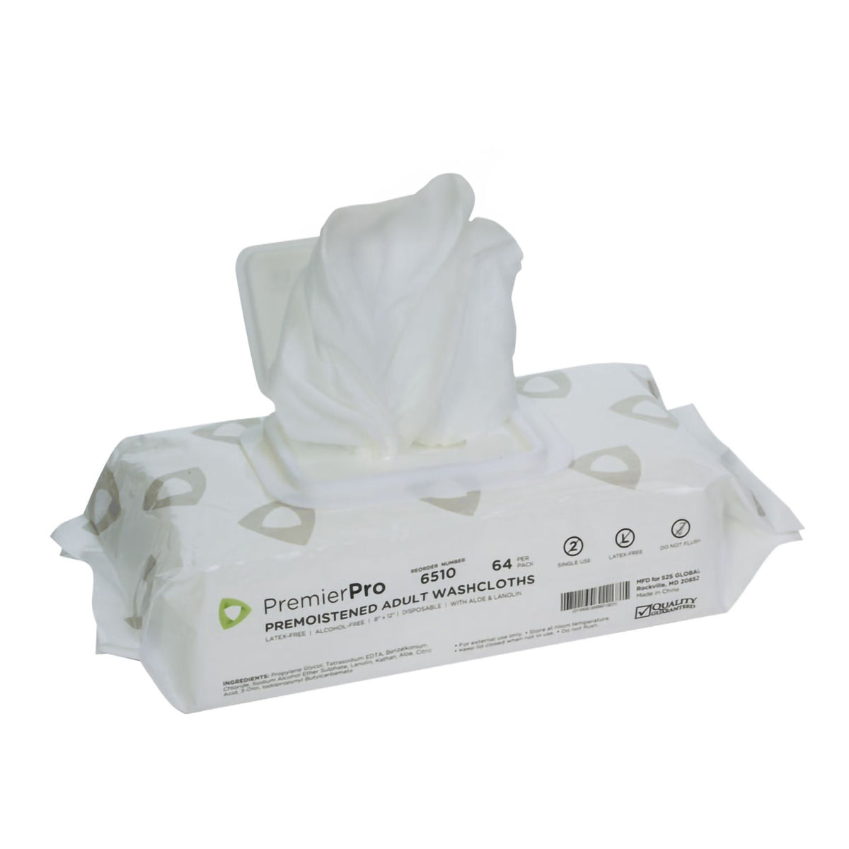 Wipe, Pre-Moistened Adlt Freshscent 64/Pk 8Pk/Cs), 512/Cs