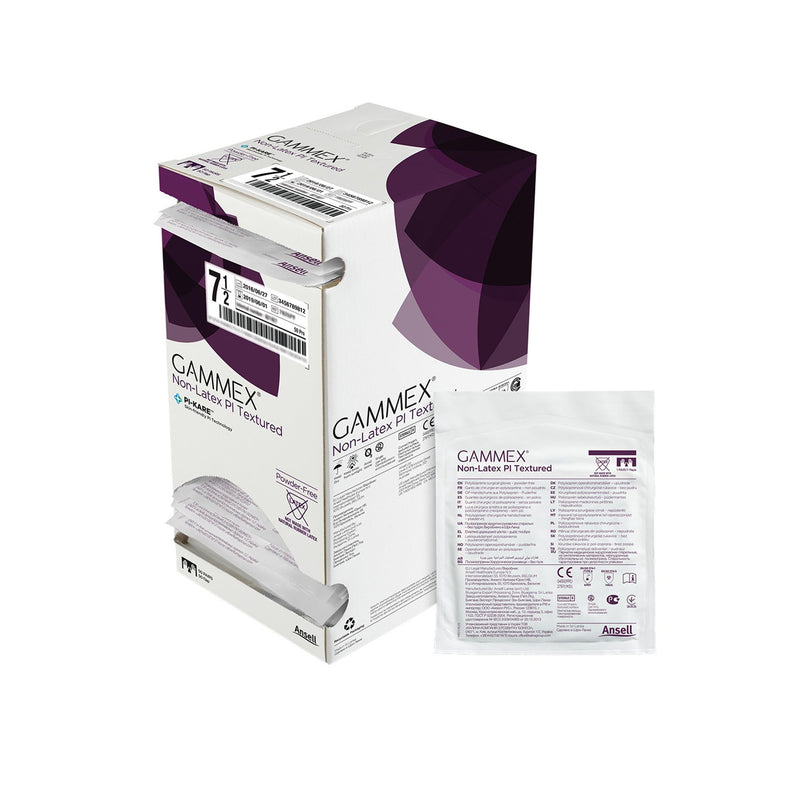 GAMMEX® NON-LATEX PI TEXTURED POLYISOPRENE SURGICAL GLOVE, SIZE 7.5, WHITE, SOLD AS 200/CASE ANSELL 20688275