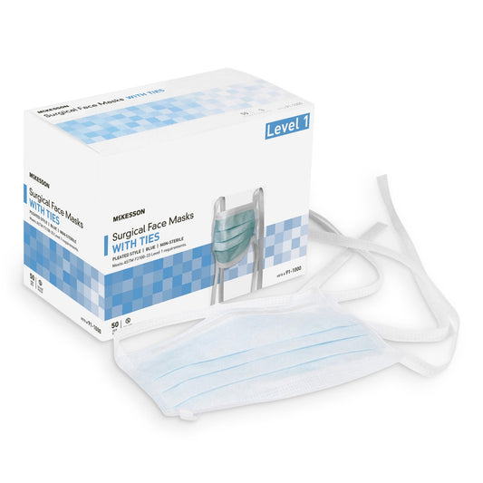 Mckesson Classic Style Surgical Mask, Blue, 300/Cs