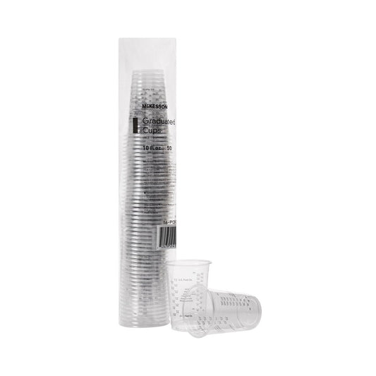 Mckesson Graduated Drinking Cup, 10 Oz., Clear, 1000/Cs