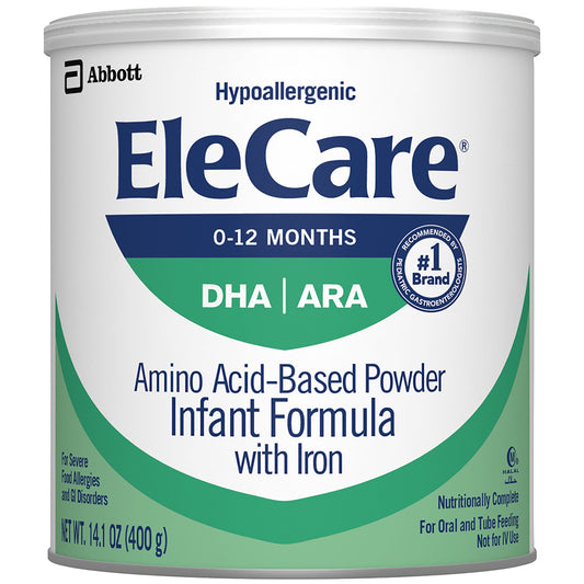 Elecare® With Iron Powder Infant Formula, 14.1-Ounce Can, 6/Cs
