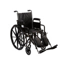 MCKESSON WHEELCHAIR, 16 INCH SEAT WIDTH, SOLD AS 1/EACH MCKESSON 146-SSP216DDA-ELR