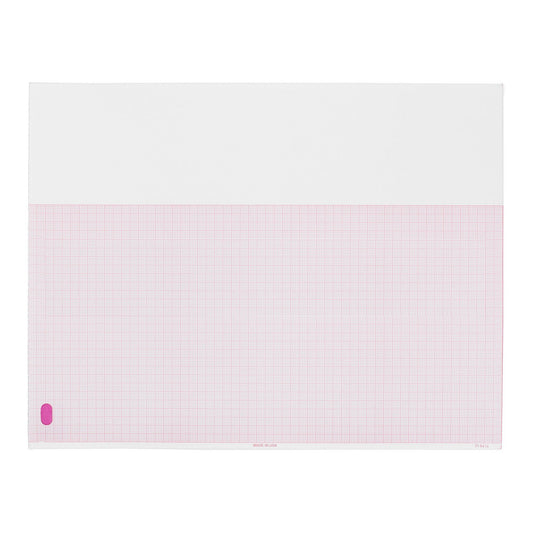 Philips Ecg Recording Paper Thermal 8.5X11 Z-Fold Red Grid M3707A, 100/Pk