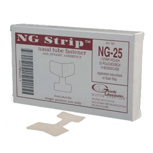 NG Strip™ Securement Device for use with Nasogastric and Nasal Feeding Tubes, 25/BX