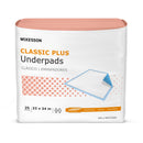 MCKESSON CLASSIC PLUS LIGHT ABSORBENCY UNDERPADS, 23 X 24 INCH, SOLD AS 200/CASE MCKESSON UPLT2324