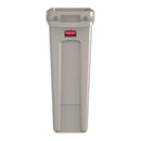 RUBBERMAID® SLIM JIM® 23 GALLON TRASH CAN, SOLD AS 1/EACH RJ FG354060BEIG