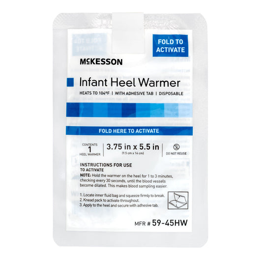 Mckesson Infant Heel Warmer, 3.75 X 5.5 Inch, 100/Cs