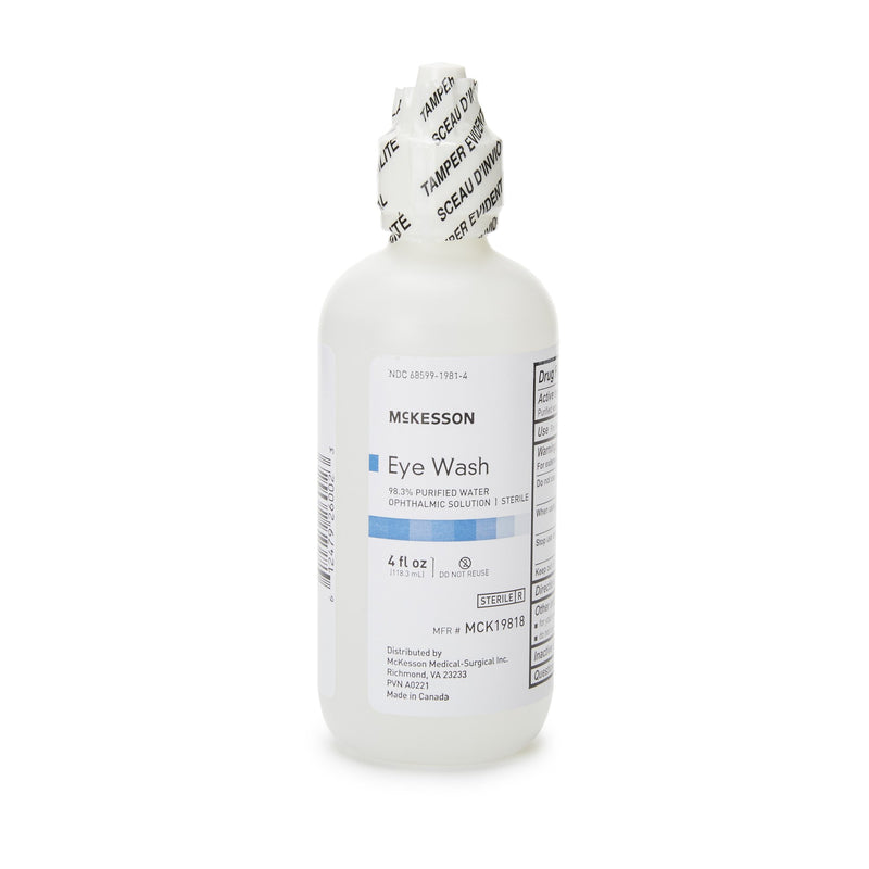 MCKESSON EYE WASH SOLUTION, 4-OUNCE SQUEEZE BOTTLE, SOLD AS 48/CASE MCKESSON MCK19818