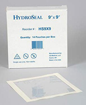 Hydroseal Iv Site Barrier Protector, 9 X 9 Inch, 14/Bx