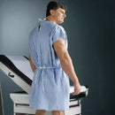 EnduroWear® Patient Exam Gown, Large, Blue, 25/CS