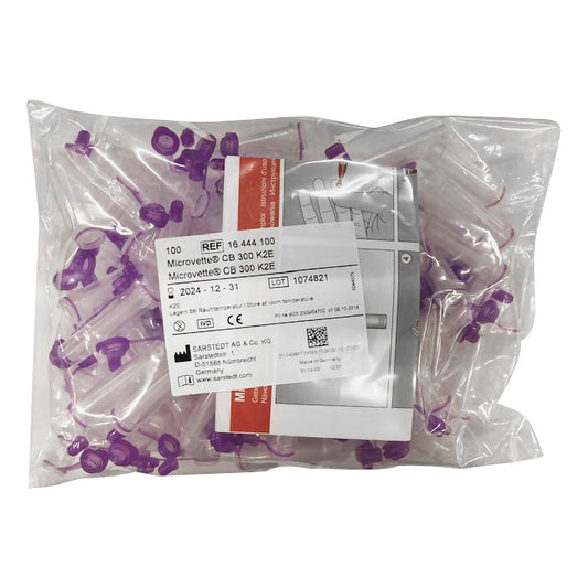 Microvette® CB 300 Capillary Blood Collection Tube, 300 µL, 10.8 x 43.7 mm, 1/PK