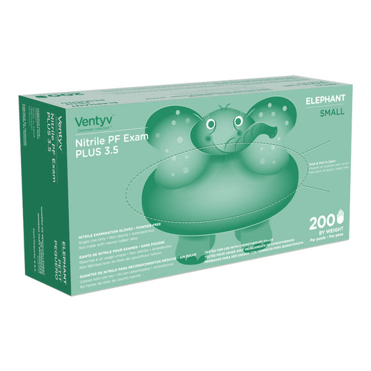 Ventyv™ Plus 3.5 Elephant Nitrile Exam Glove, Small, Violet, 200/Bx