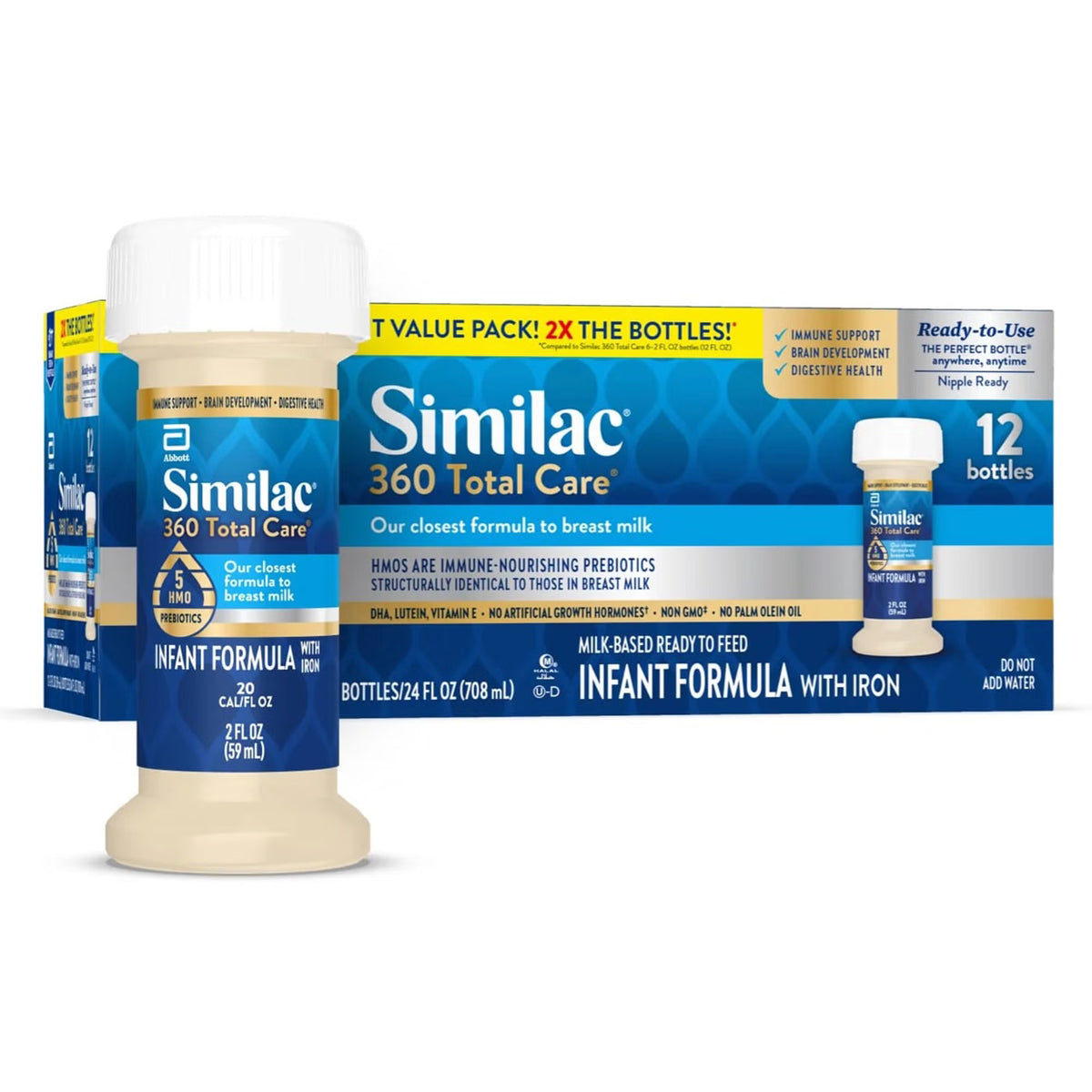 Similac, Total Care 360 Readyto Feed 2Oz (12/Pk 2Pk/Cs), 12/Pk