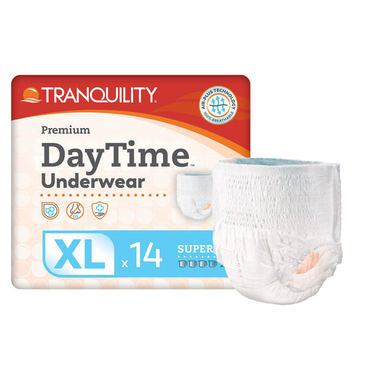 Tranquility Premium Daytime Disposable Absorbent Underwear, Xl, 14/Bg
