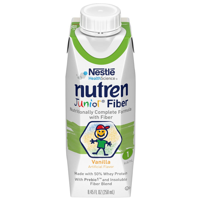 NUTREN® JUNIOR NUTRITIONALLY COMPLETE FORMULA WITH FIBER, VANILLA, 8.45-OUNCE, SOLD AS 24/CASE NESTLE 00798716160636