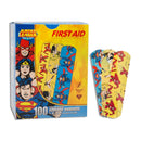 AMERICAN® WHITE CROSS STAT STRIP® KID DESIGN JUSTICE LEAGUE ADHESIVE STRIPS, SOLD AS 12/CASE DUKAL 10790