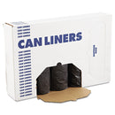 LINER, TRASH BLK 60GL 0.65MIL38"X58" (100/CT), 100/CT