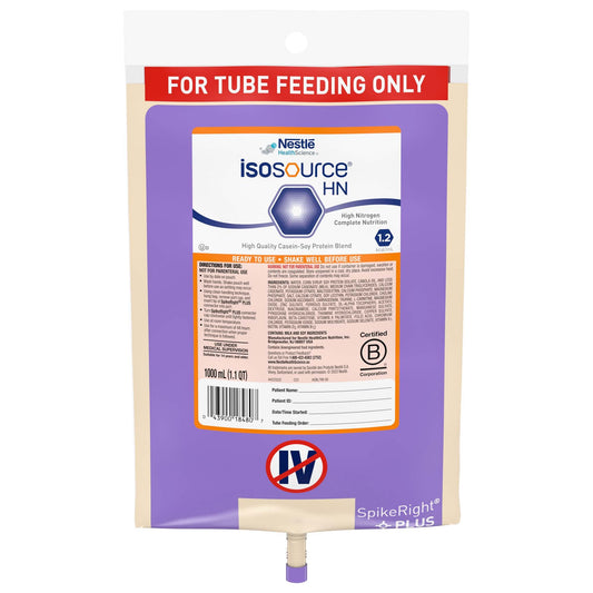 Isosource® HN Tube Feeding Formula, 33.8 oz. Bag, 6/CS