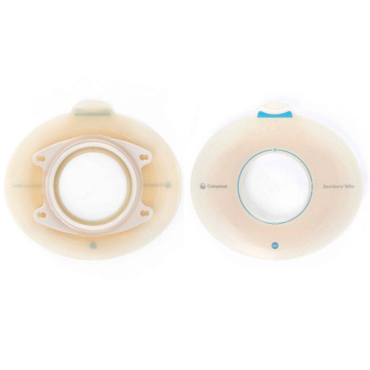 SenSura® Mio Click Barrier, 45 mm Stoma Opening, Blue Color Match, 5/BX