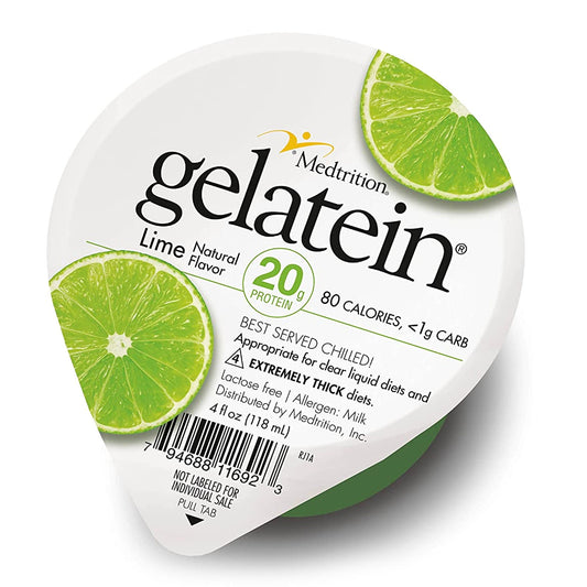 GELATEIN, PROSOURCE HIGH PROTEIN LIME 4OZ (36/CS), 36/CS