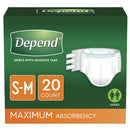 DEPEND® FRESH PROTECTION™ MAXIMUM ABSORBENCY UNDERWEAR, SMALL / MEDIUM, SOLD AS 20/PACK KIMBERLY 35456