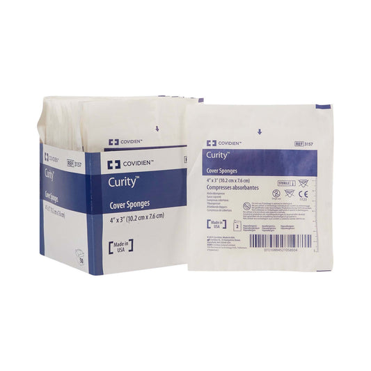 Curity™ Sterile Nonwoven Sponge, 3 X 4 Inch, 4-Ply, 600/Cs