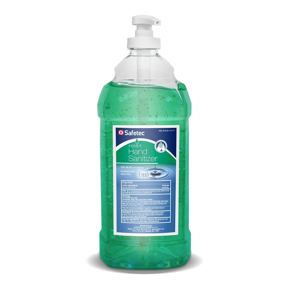 Sanitizer, Hand W/Aloe Vera Pump Bt 64Oz (8/Cs), 8/Cs
