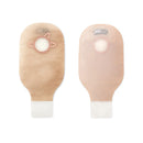 New Image™ 18162 Transparent Colostomy Pouch, Pre-cut to Fit 44 mm Stomas, Green, 10/BX