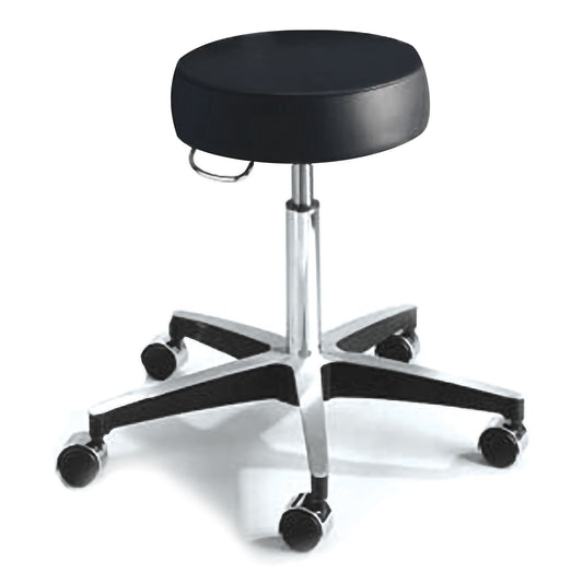 McKesson Round Pneumatic Exam Stool, Black, without Backrest, 1/EA