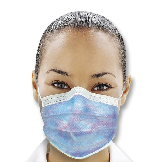 Isofluid® Plus Earloop Mask, Kaleidoscope, 50/Bx
