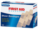 First Aid Only/Acme United Adhesive Bandages & Strips Bandages Sheer 1Inx3In 100/Bx -90331-020 - BriteSources