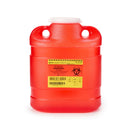BD Red Sharps Container, 6.9 Quart, 9.4 x 11.5 x 5.3 Inch, 12/CS