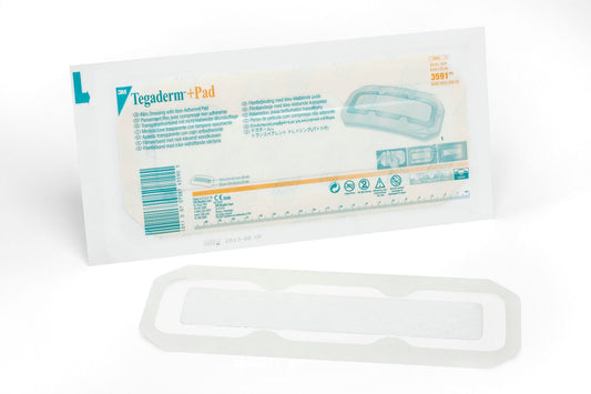 3M™ Tegaderm™ Transparent Film Dressing with Pad, 3-1/2 x 10 Inch, 25/BX