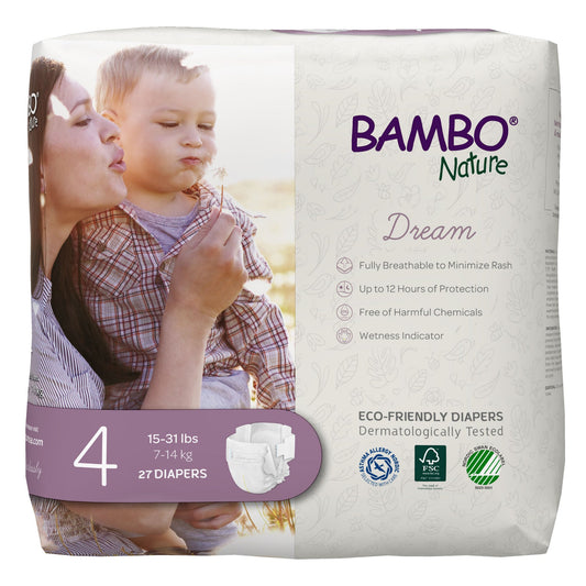 Bambo® Nature Diaper, Size 4, 27/BG