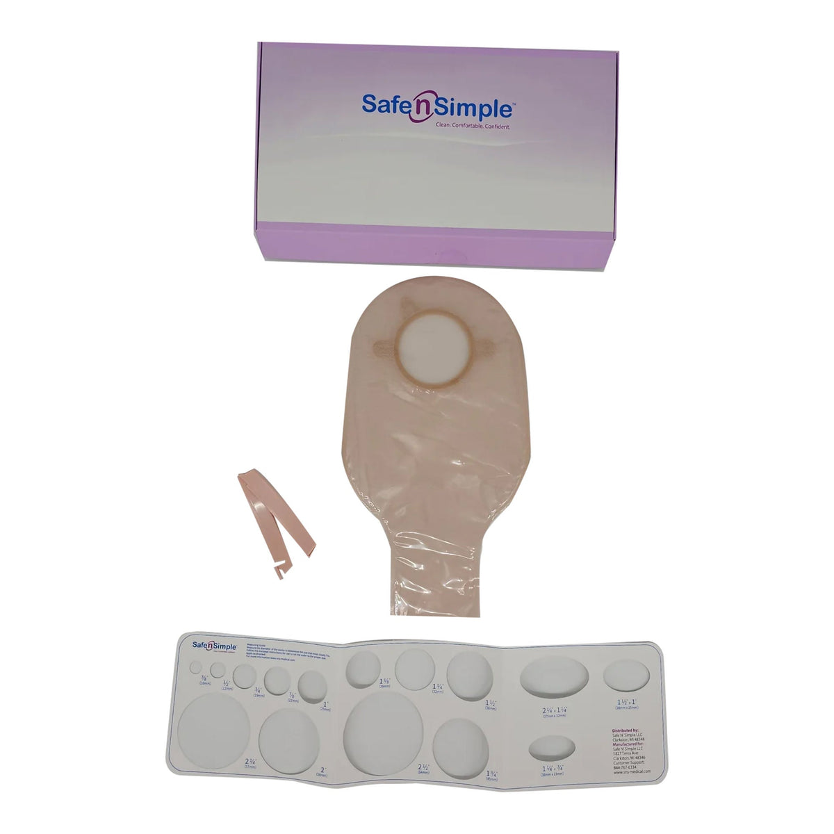Pouch, Ost 2Pc Drn Flng Belt Tab Bge 12" 57Mm (10/Bx 8Bx/Cs), 10/Bx