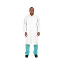 COAT, LAB KNIT WHT XLG (10/PK10PK/CS), 10/PK