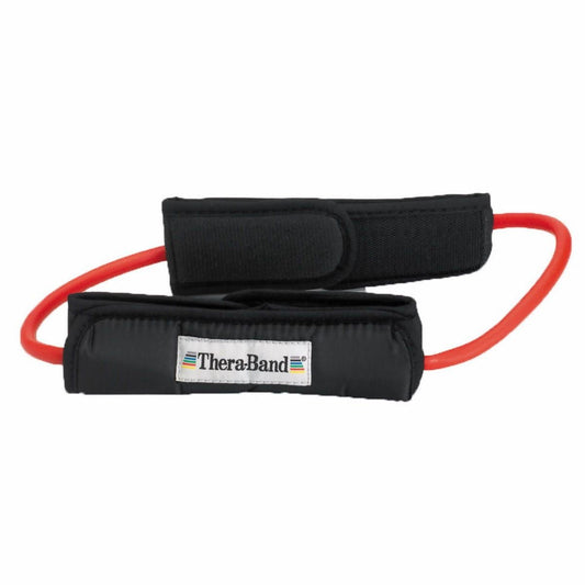 TUBING, RESISTANCE LOOP W/PADDED CUFFS RED, 1/EA