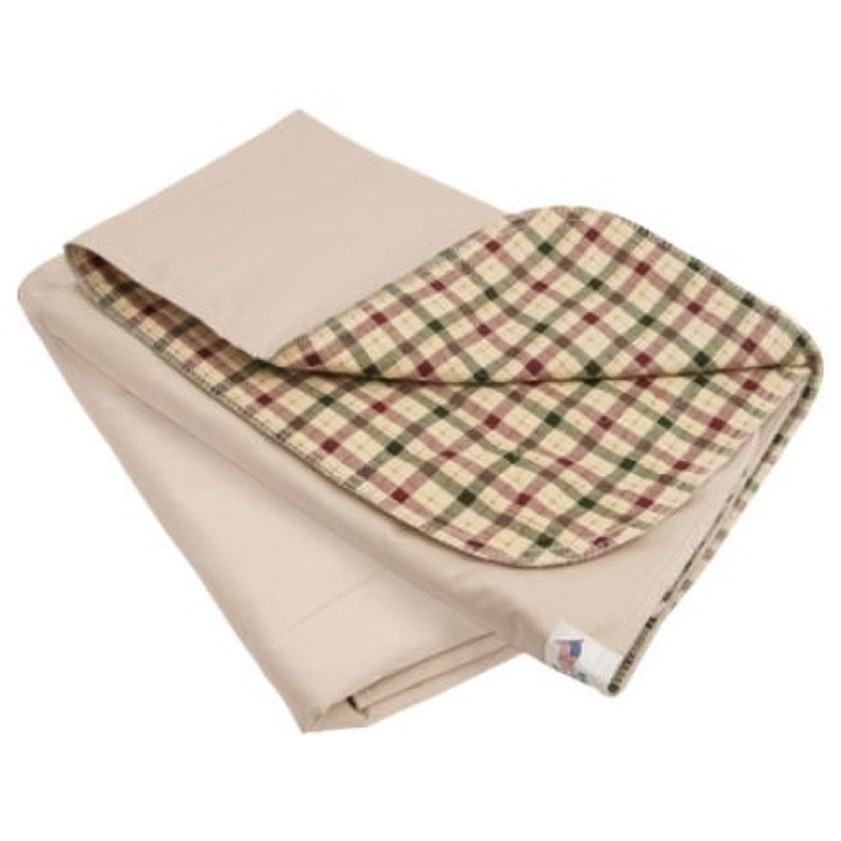 Beck'S Classic Reusable Underpad, Autumn Beige Plaid, Heavy Absorbency, 34 X 36", 12/Dz