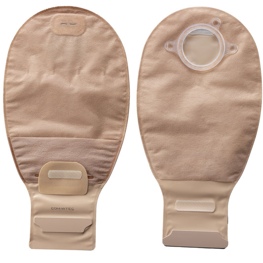Natura® Transparent Ostomy Pouch, 12-Inch Length, 57mm Flange, 10/BX